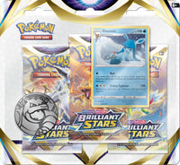 Pokemon Brilliant Stars Leafeon or Glaceon Promos Triple Booster Packs
